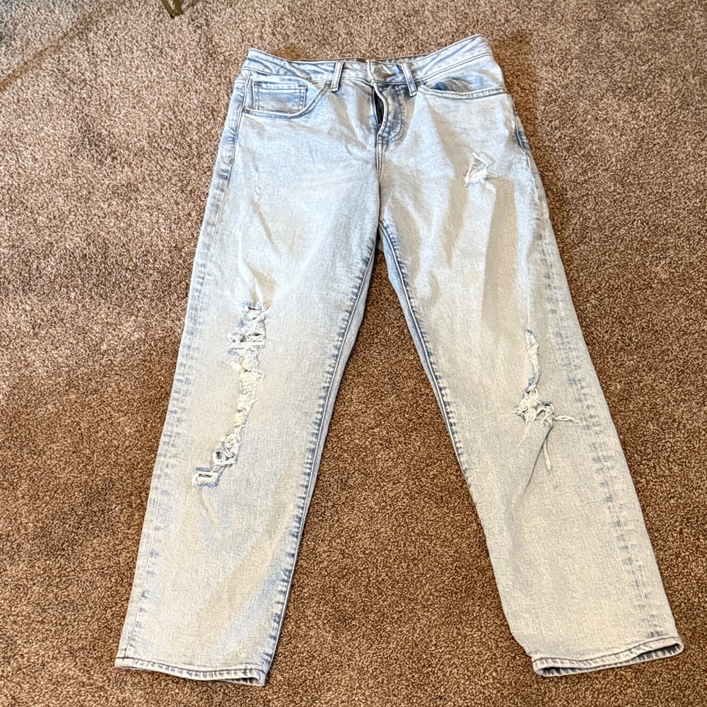 Express Light Blue Boyfriend Jeans